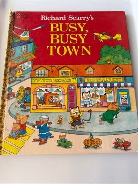 Busy, Busy Town - Red Kids Toy Book